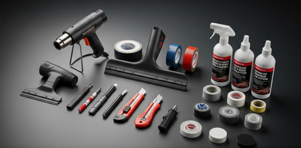 Tools, cleaners, tapes etc.