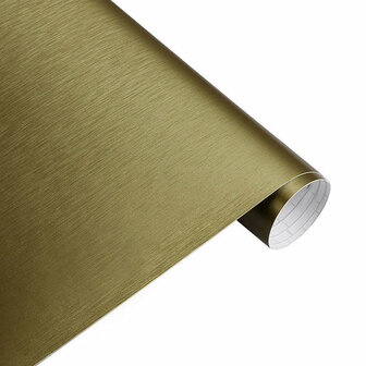 Wrapfolie Geborsteld Aluminium Goud