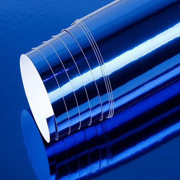 Wrapfolie Chroom Donker Blauw