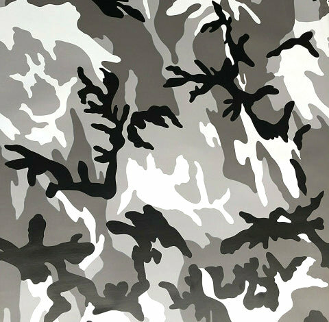 Wrapfolie Camouflage Zwart / Wit