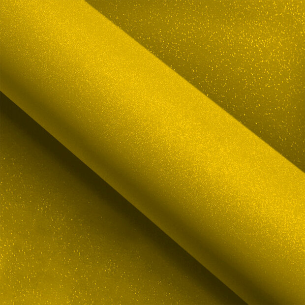 Wrapfolie Glitter Geel