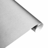 Wrapfolie Geborsteld Aluminium Zilver