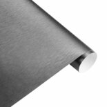 Wrapfolie Geborsteld Aluminium Antraciet Grijs