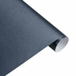 Wrapfolie Geborsteld Aluminium Blauw